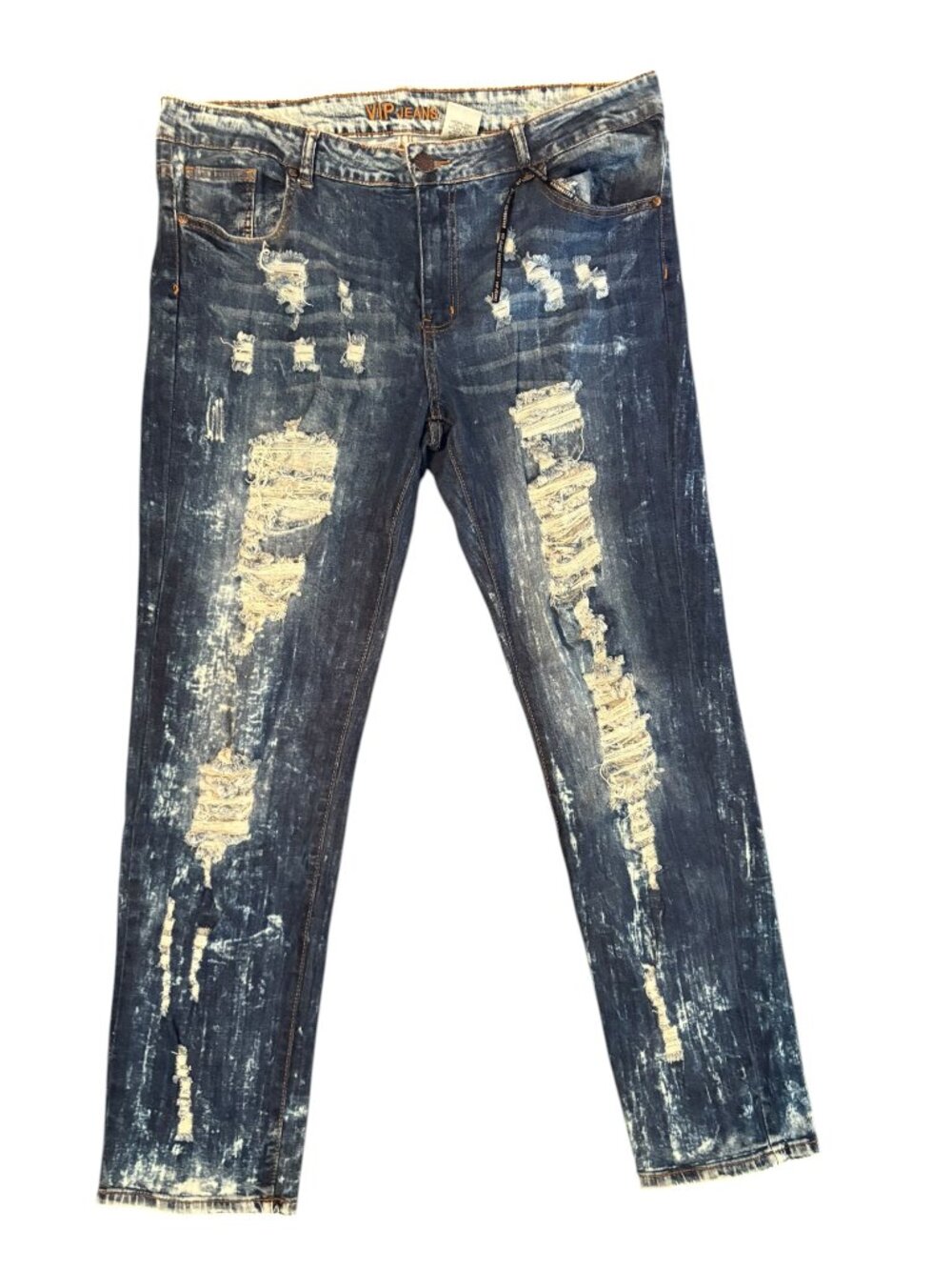 VIP Jeans 18W NWOT Destroyed Distressed Acid Wash Jeans Y2K Grunge